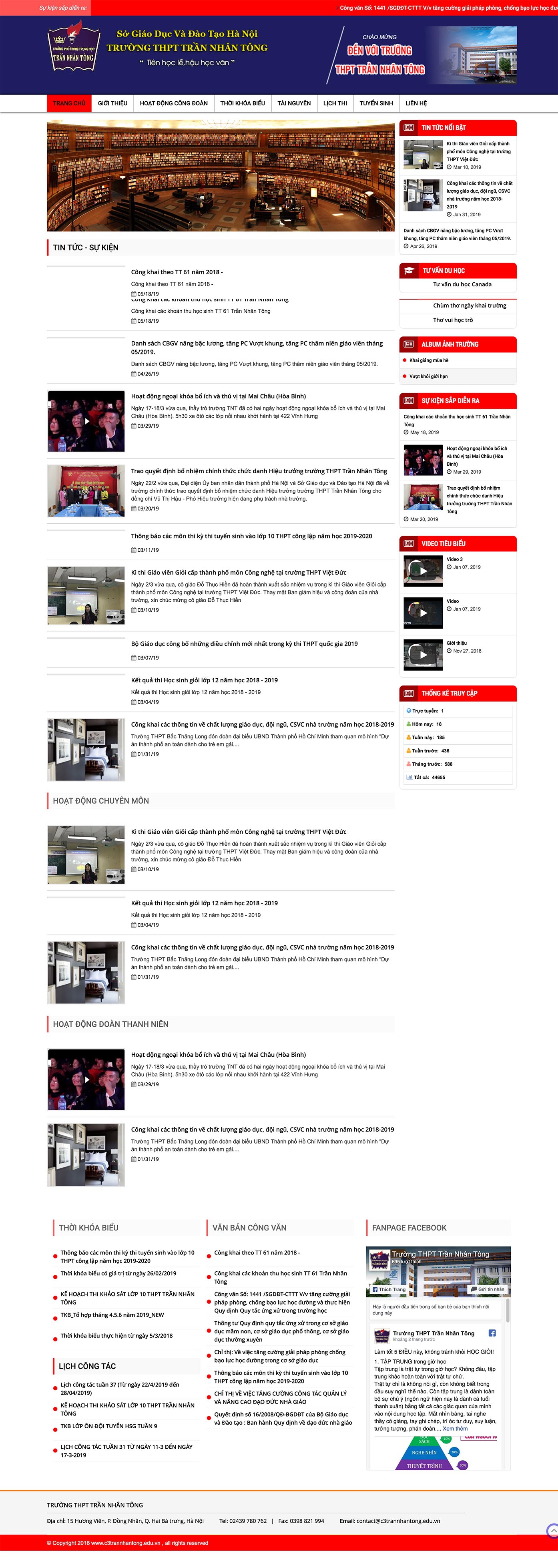 Mẫu website giáo dục 13489