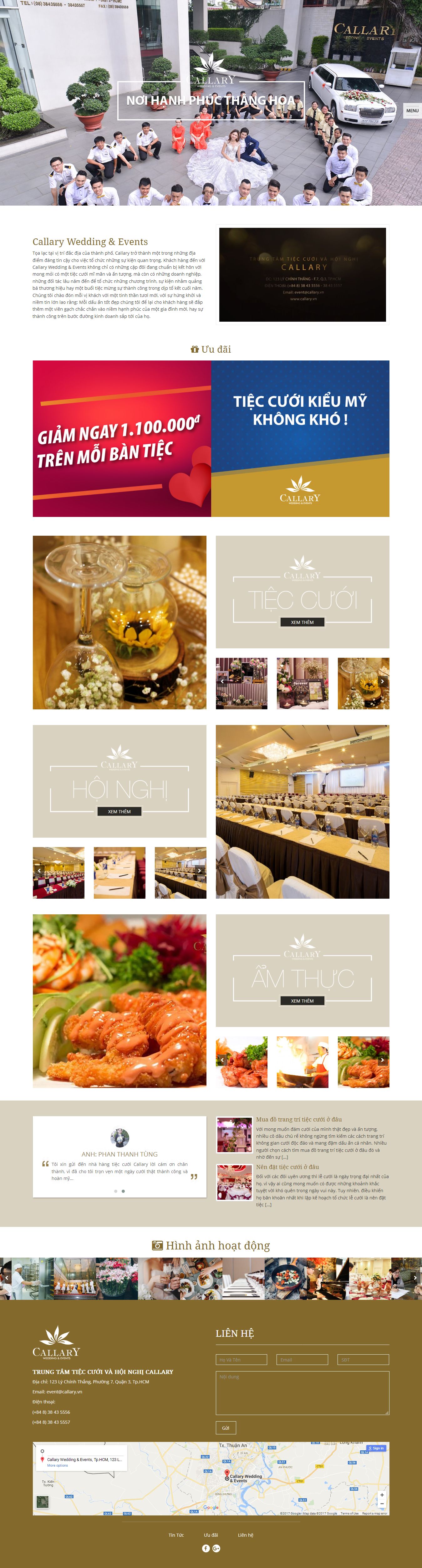 Mẫu website nhà hàng - tiệc cưới 13473