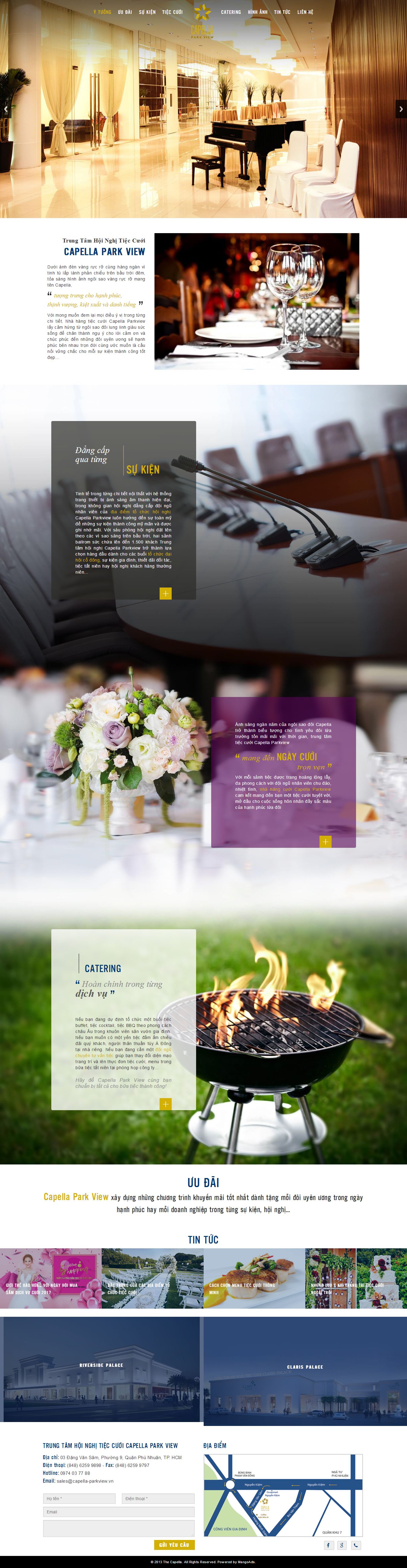 Mẫu website nhà hàng - tiệc cưới 13475