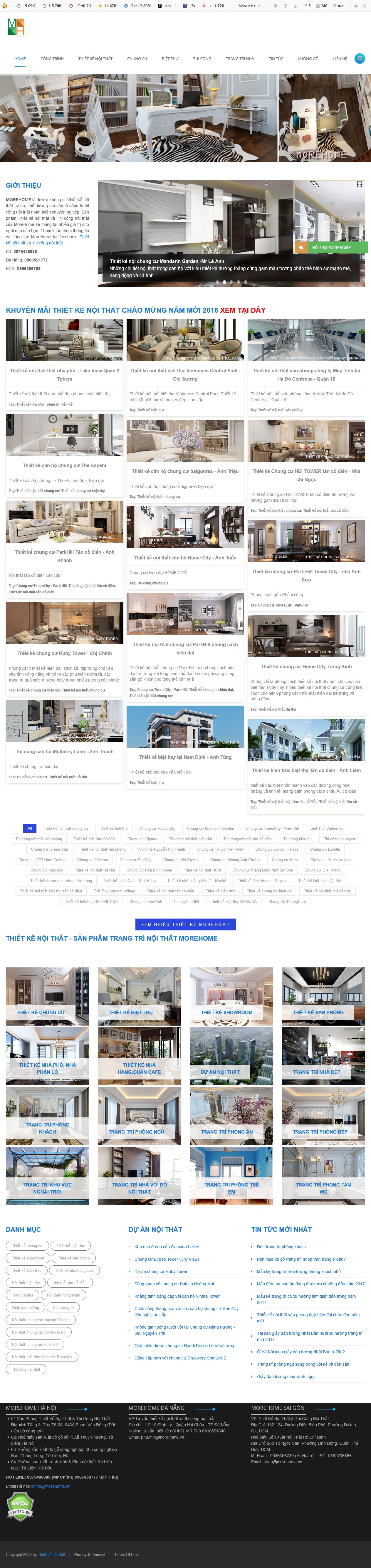 Mẫu website nội thất 10245