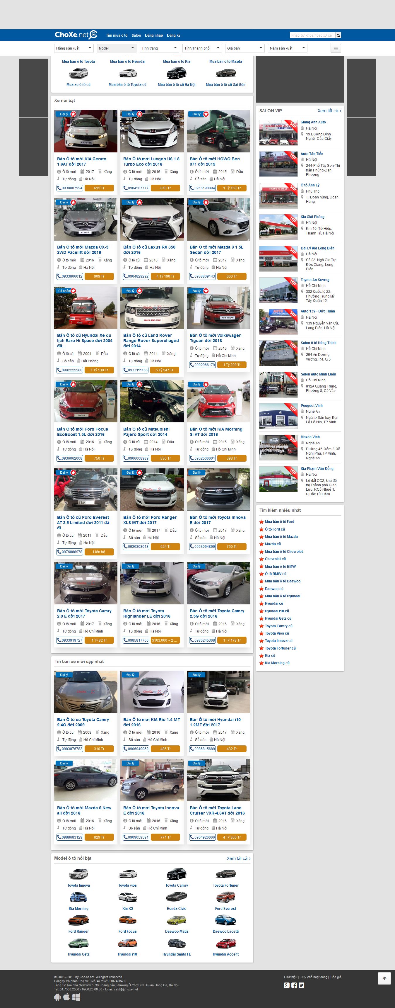 Mẫu website Ôtô 10259