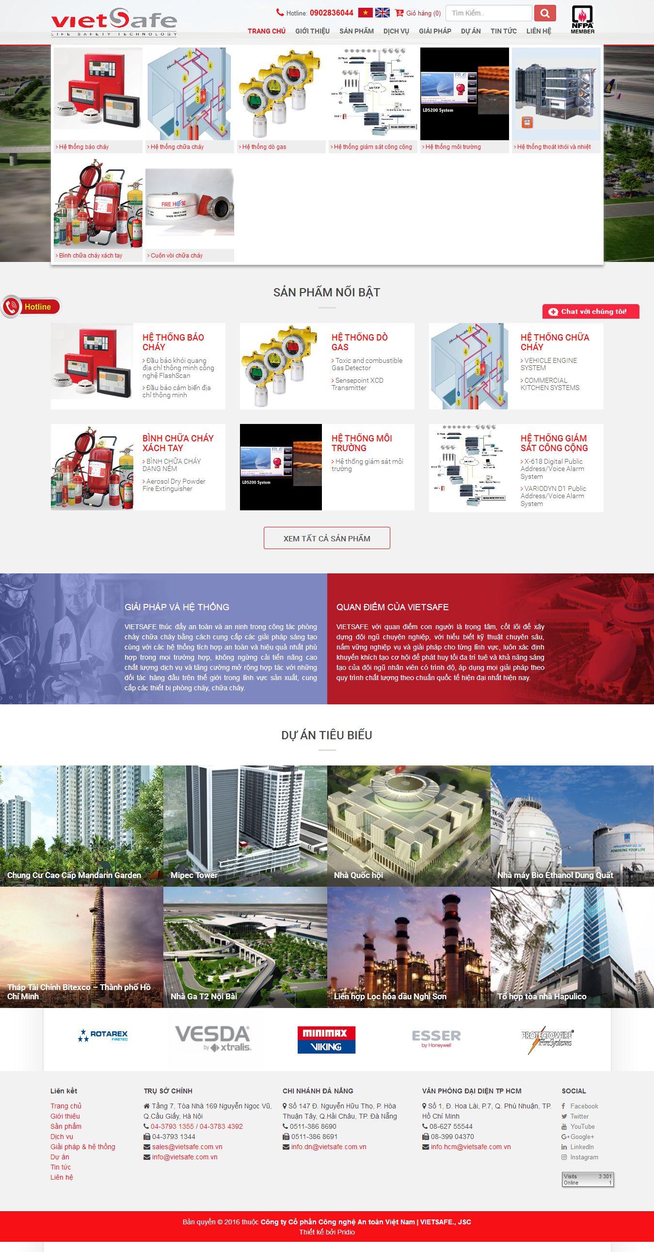 Mẫu website phòng cháy chữa cháy 2343