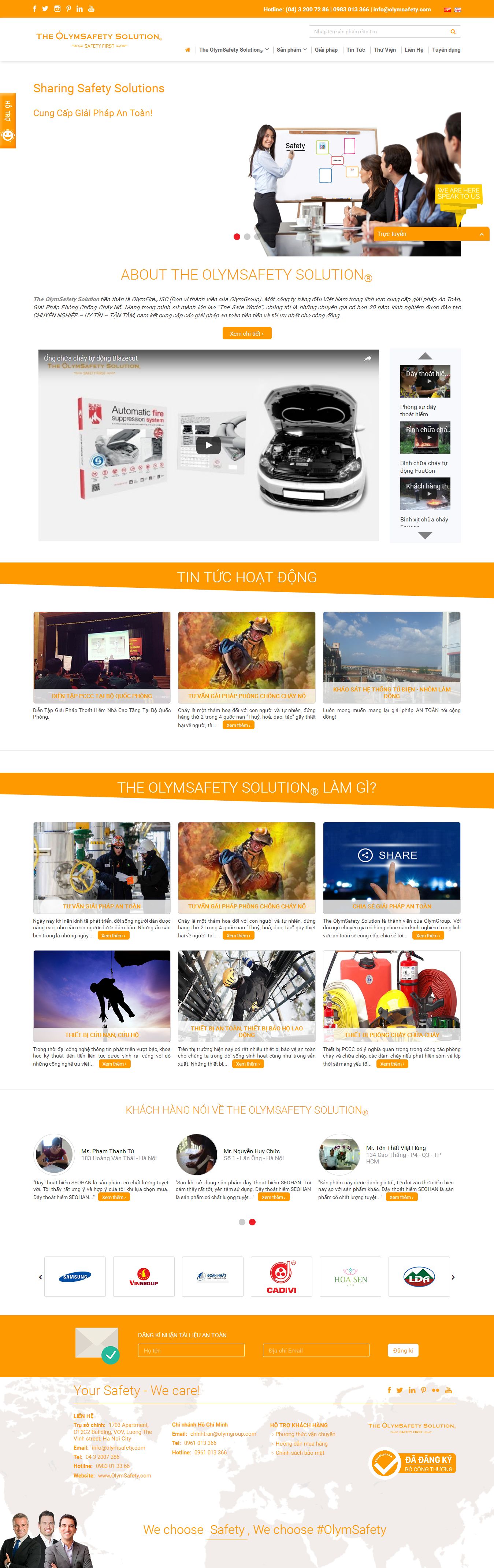 Mẫu website phòng cháy chữa cháy 2347