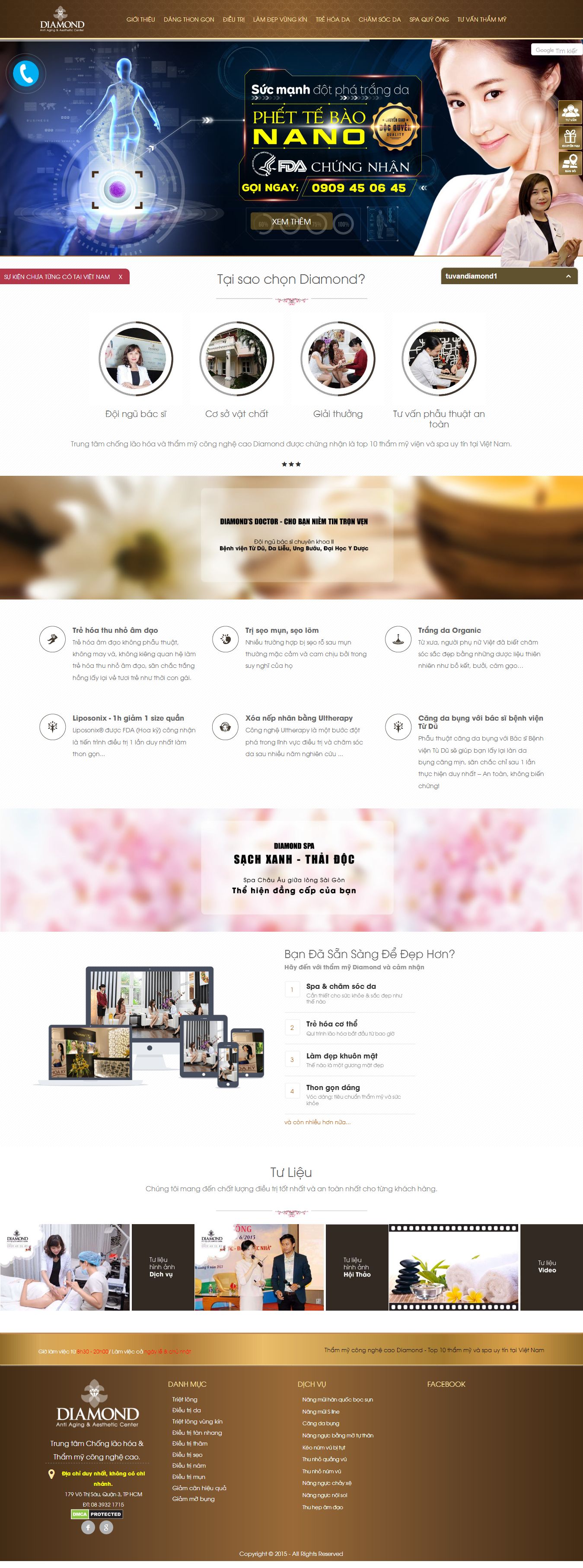 Mẫu website Spa 6464