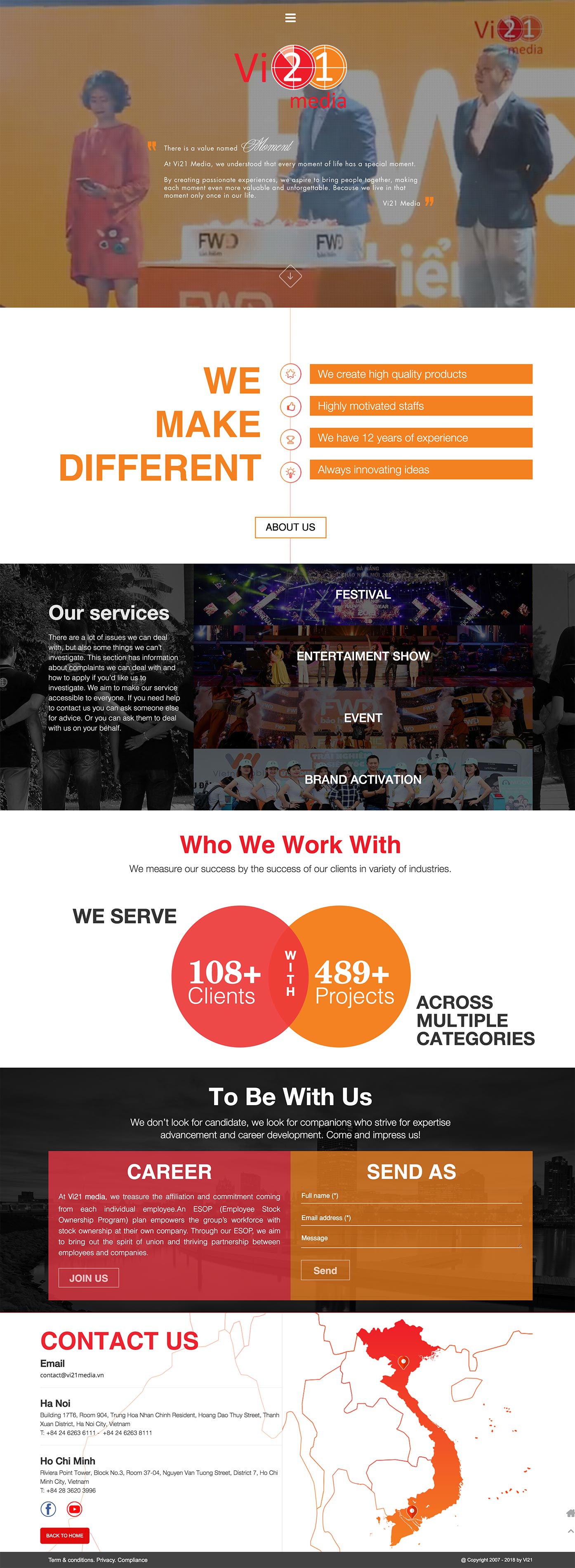 Mẫu website sự kiện,truyền thông 13498