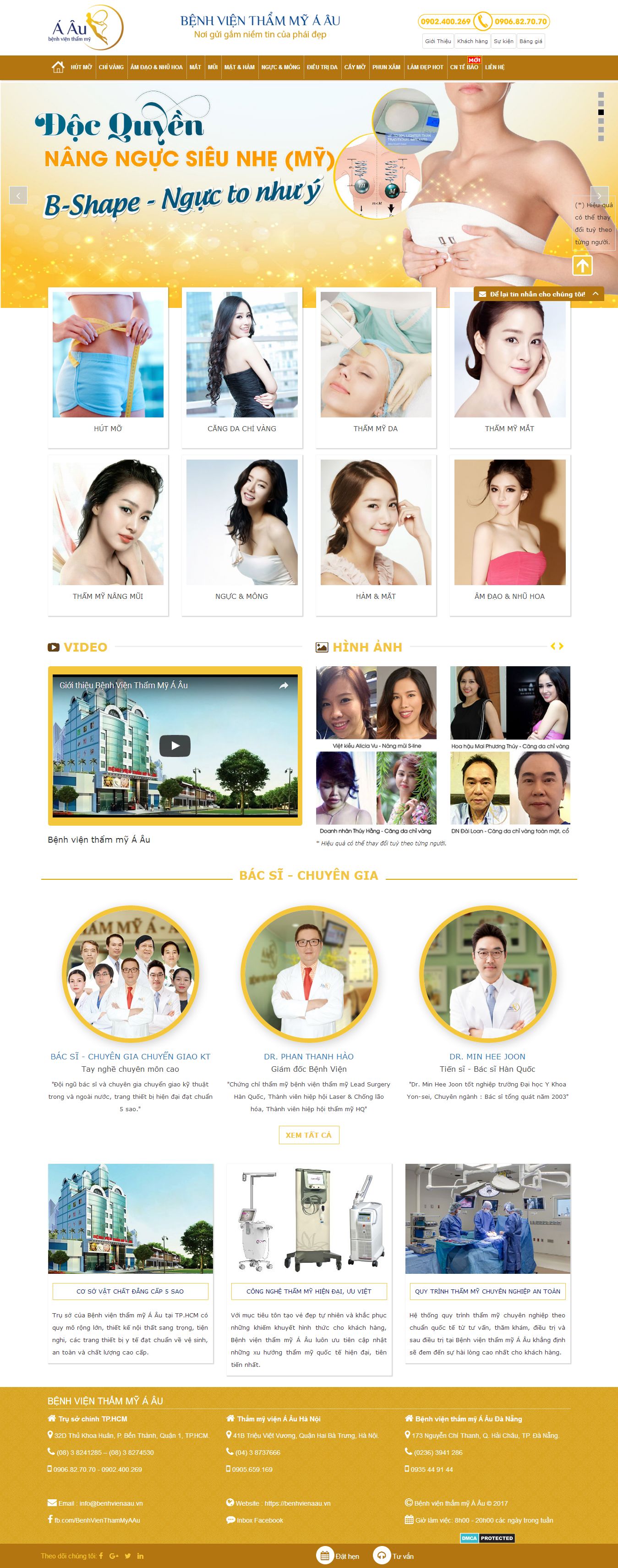 Mẫu website thẫm mỹ viện 6462