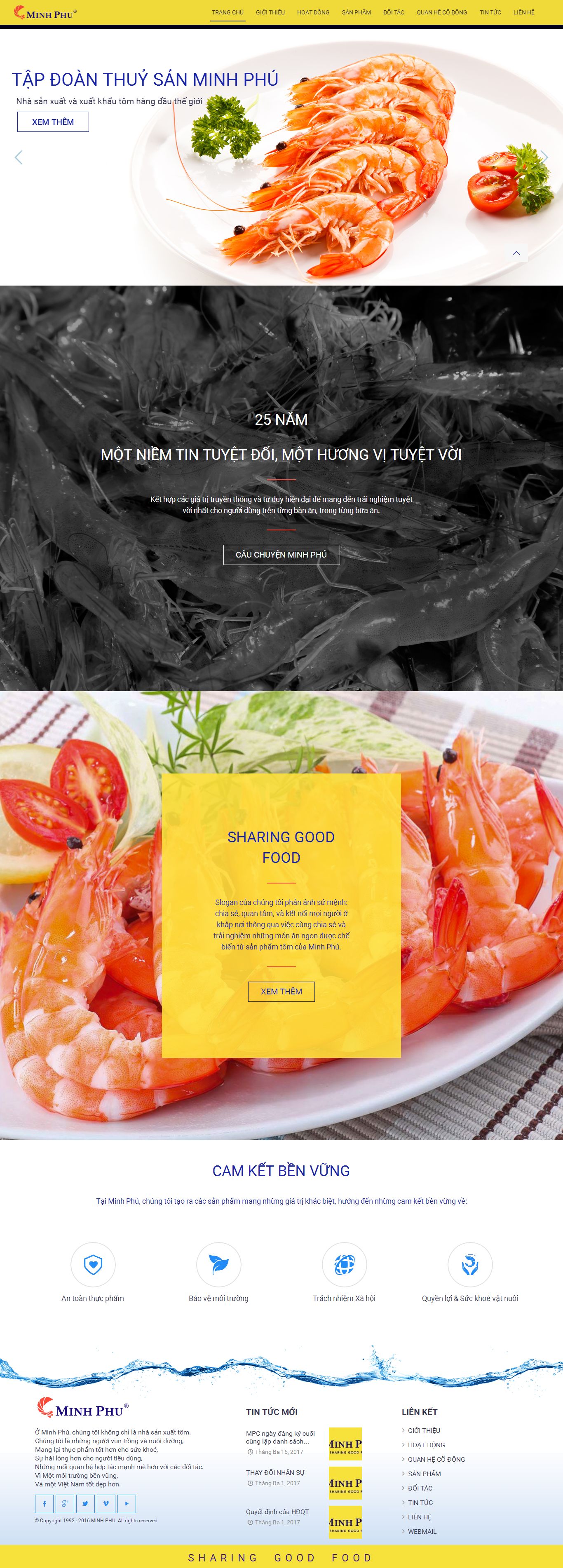 Mẫu website thủy sản 23452