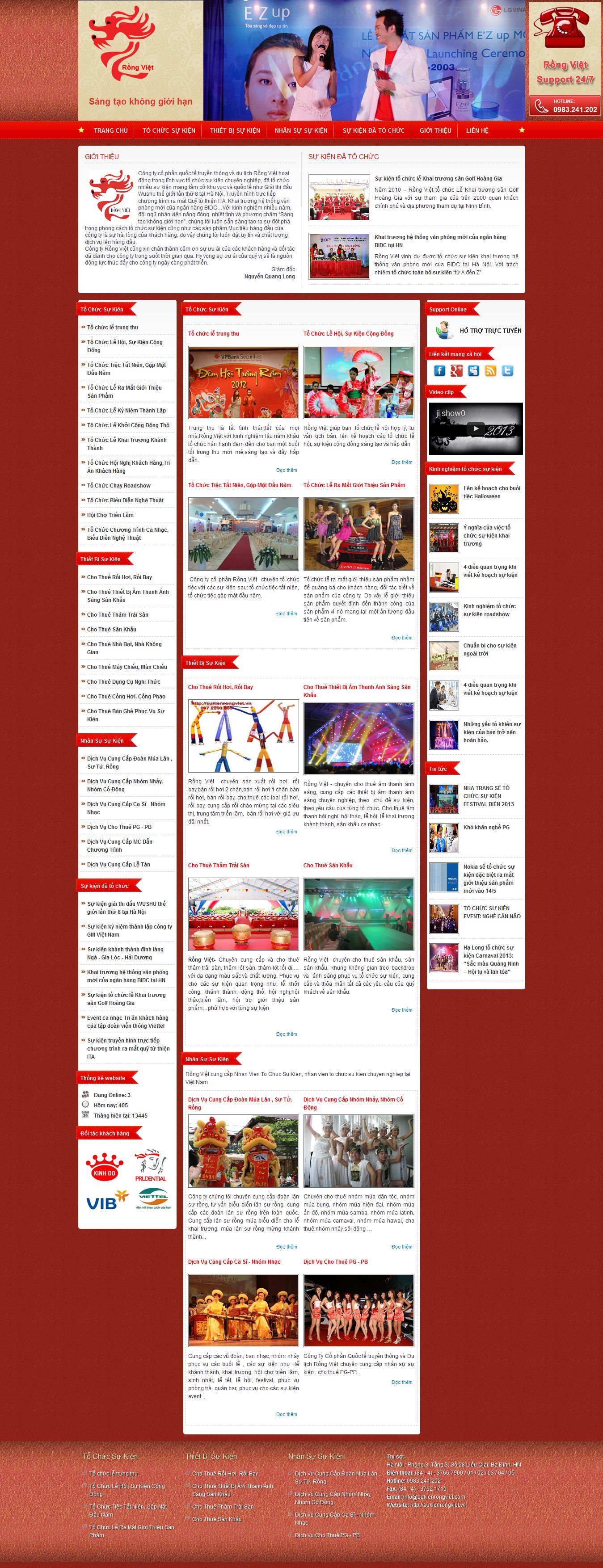 Mẫu website tổ chức sự kiện 10375