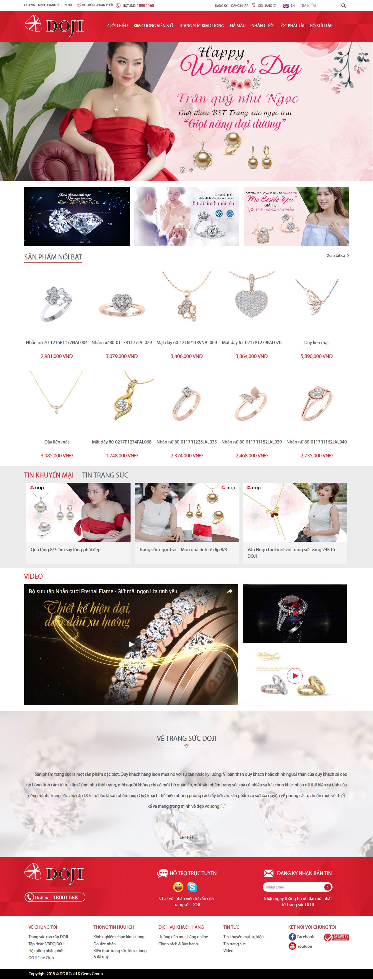 Mẫu website trang sức 10393