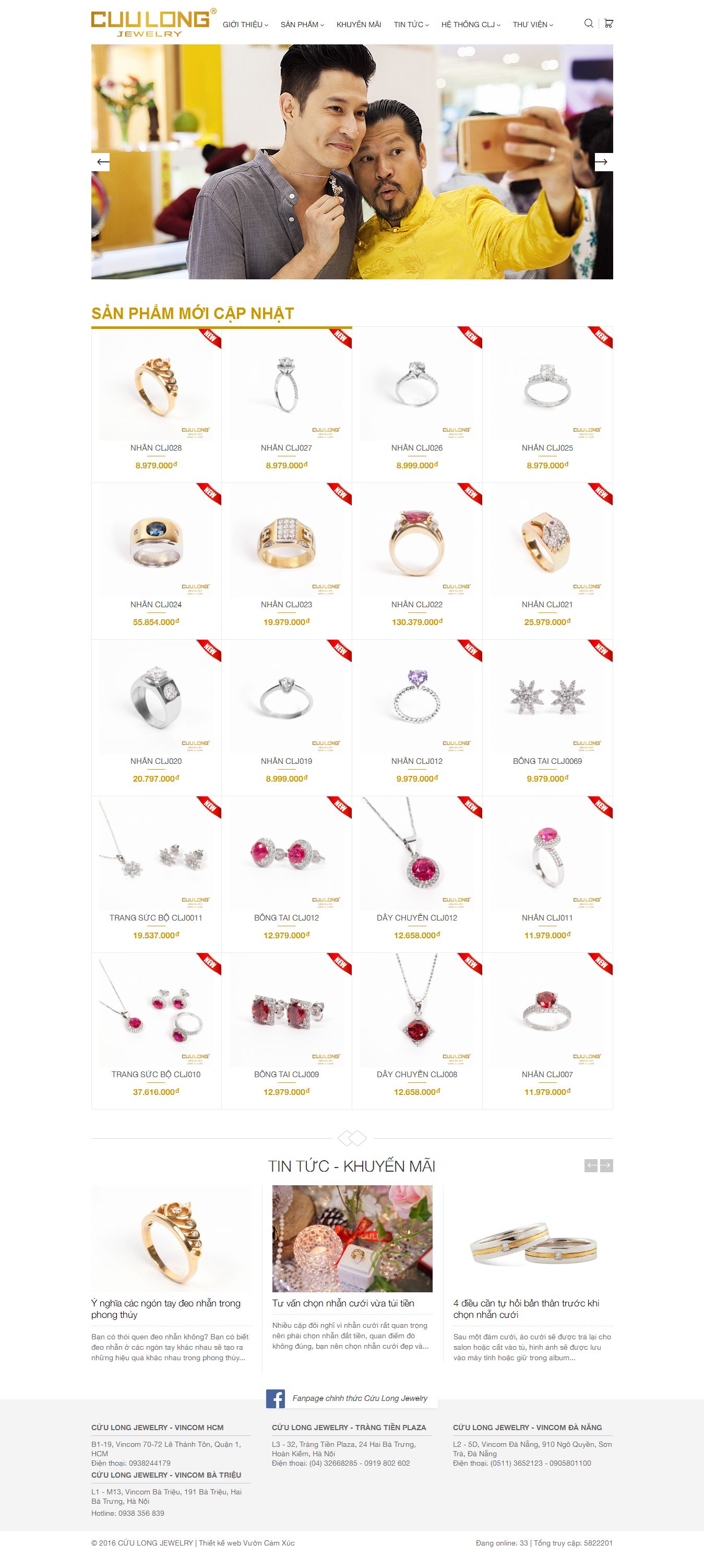 Mẫu website trang sức 10407