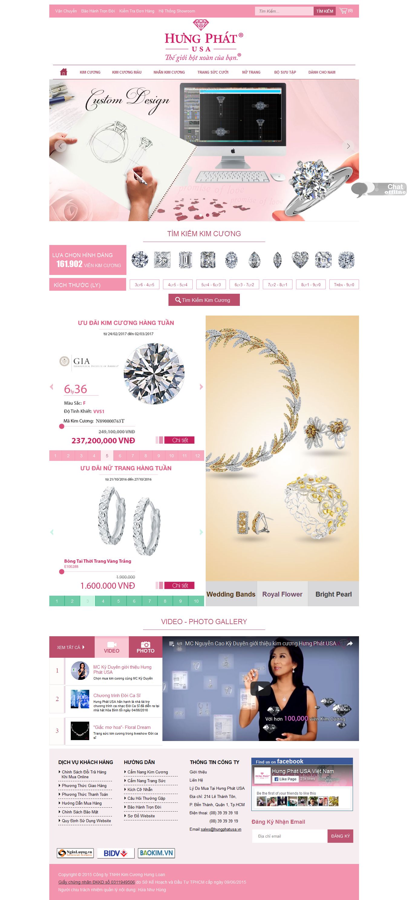 Mẫu website trang sức 10410