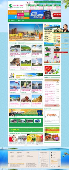 Mẫu website du lịch 1049