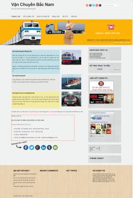 Mẫu website vận chuyển 10415