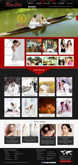 Mẫu website áo cưới 10318