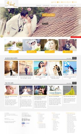 Mẫu website áo cưới 10319