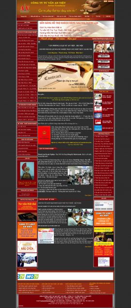 Mẫu website luật 10171