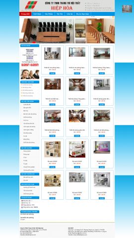 Mẫu website thi công nội thất - xây dựng 10231