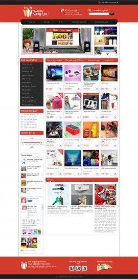 Mẫu website quà tặng  10270