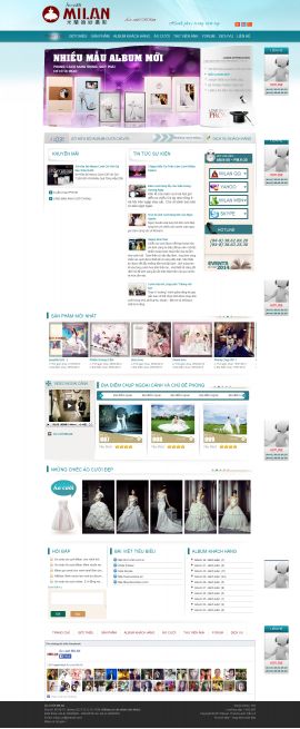 Mẫu website áo cưới 10323