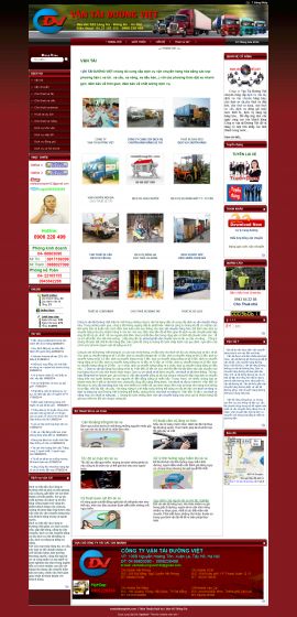 Mẫu website vận chuyển 10421