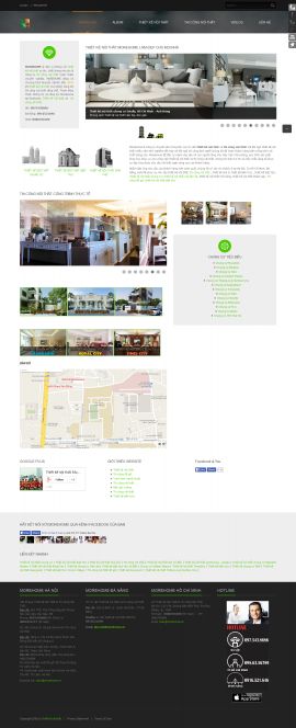 Mẫu website thi công nội thất 10235
