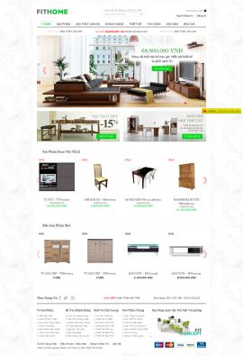 Mẫu website thi công nội thất 10236