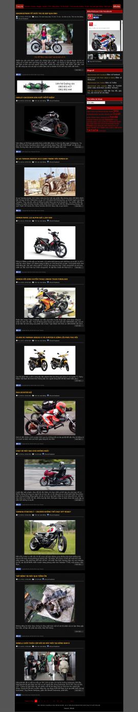 Mẫu website Ôtô - xe máy 10258