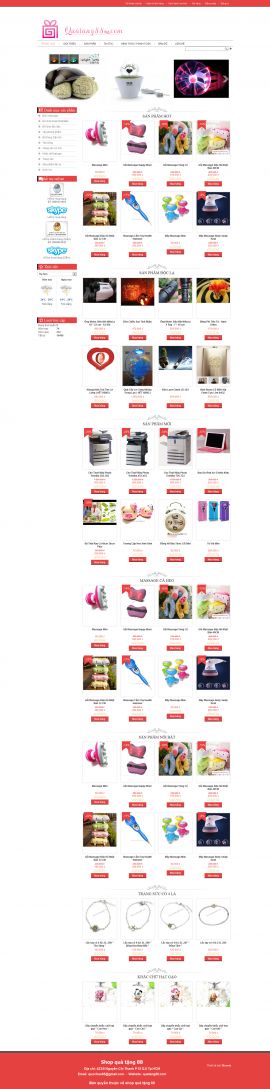 Mẫu website quà tặng 10277