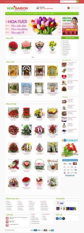 Mẫu website bán hoa 10120