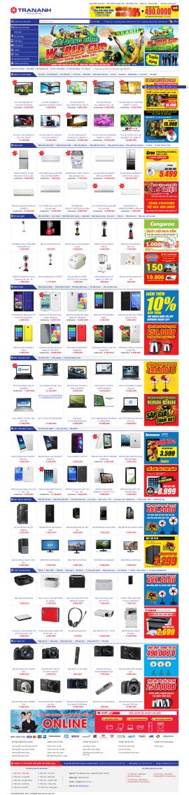 Mẫu website bán linh kiện điện tử  1016