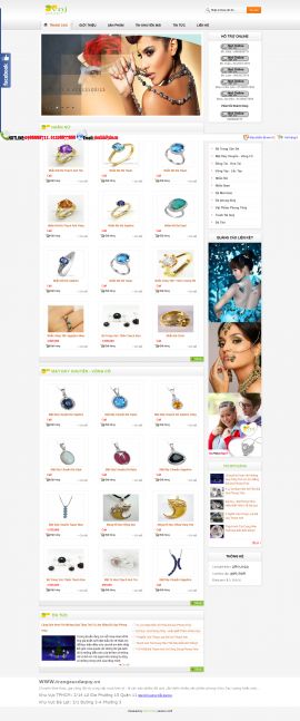 Mẫu website  trang sức 10411