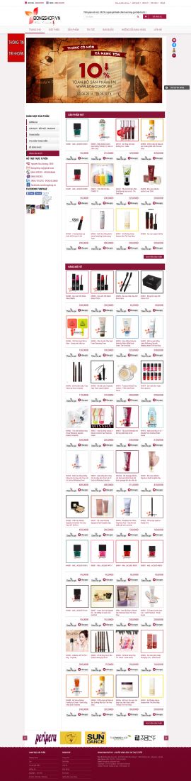 Mẫu website mỹ phẩm  10479