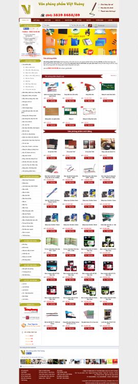 Mẫu website văn phòng phẩm 10499