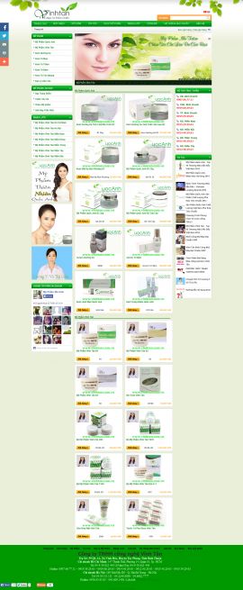 Mẫu website mỹ phẩm 10482