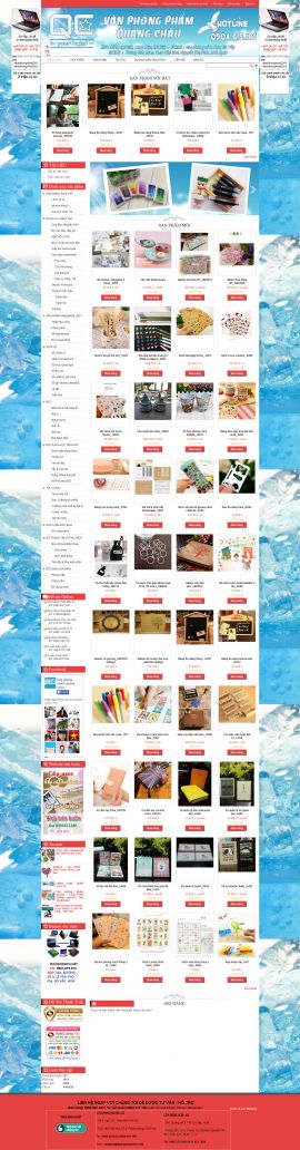 Mẫu website văn phòng phẩm 10502