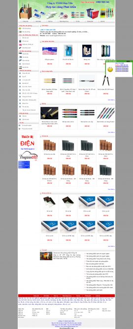 Mẫu website văn phòng phẩm 10503