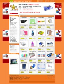 Mẫu website văn phòng phẩm 10485