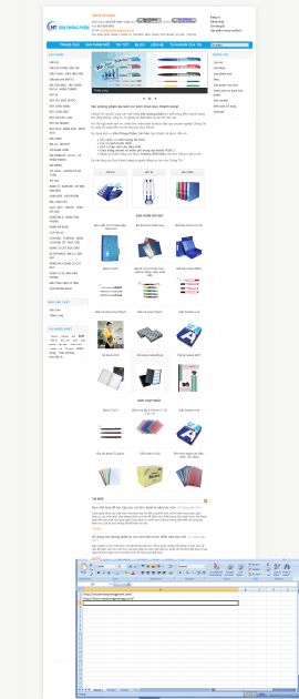 Mẫu website văn phòng phẩm 10486