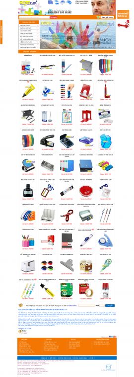 Mẫu website văn phòng phẩm 10487