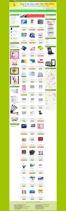 Mẫu website văn phòng phẩm 10488