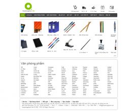 Mẫu website văn phòng phẩm 10491
