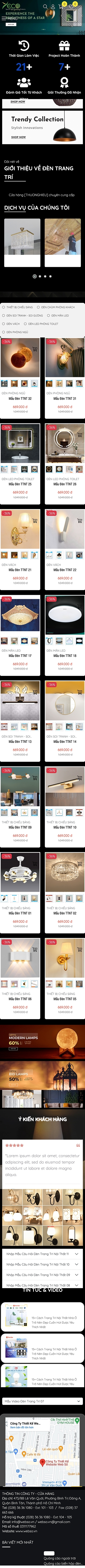 Mẫu Đèn Trang Trí 13550