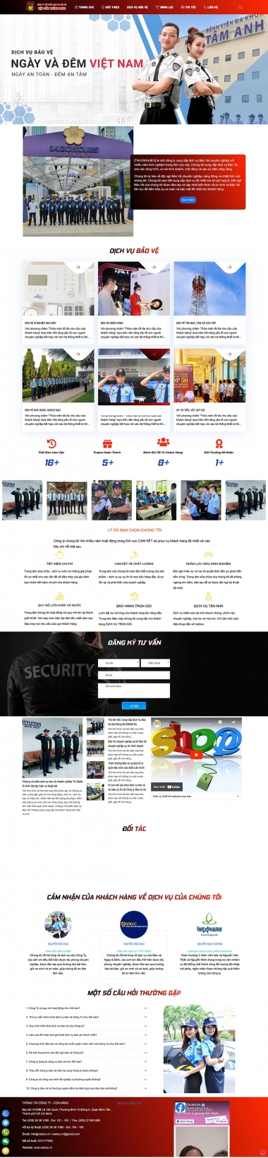 Mẫu Dịch Vụ Bảo Vệ 13605