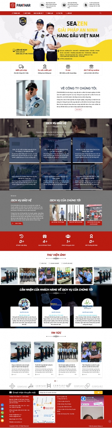 Mẫu Dịch Vụ Bảo Vệ 13606