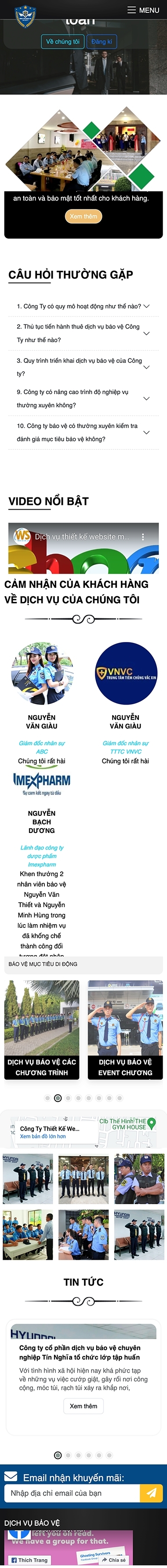 Mẫu Dịch Vụ Bảo Vệ 13607