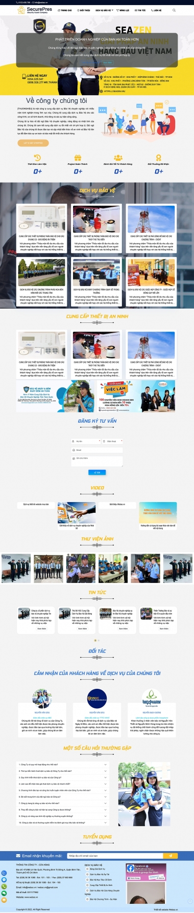 Mẫu Dịch Vụ Bảo Vệ 13608