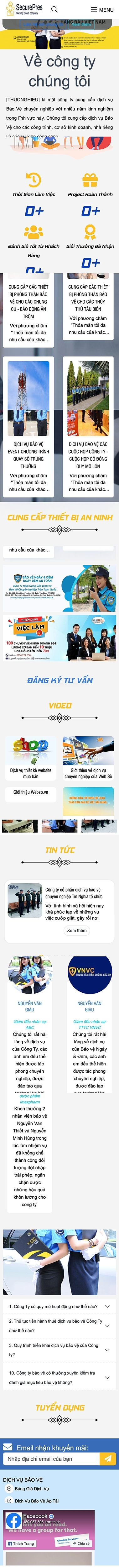 Mẫu Dịch Vụ Bảo Vệ 13608