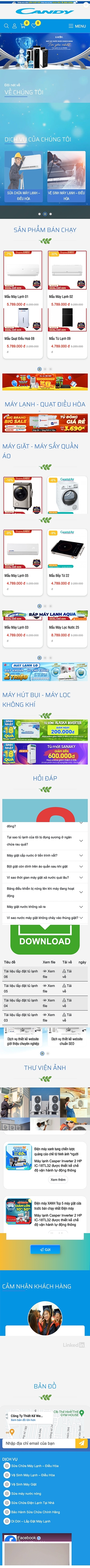 Mẫu Điện Lạnh 13536