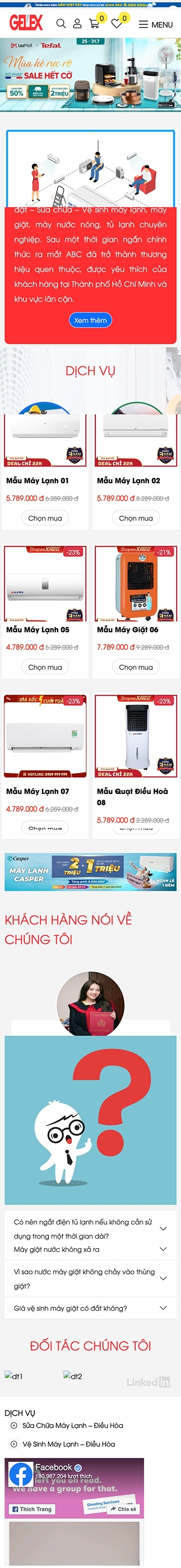 Mẫu Điện Lạnh 13538