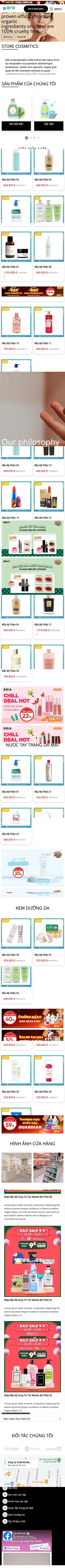 Mẫu Mỹ Phẩm 13585